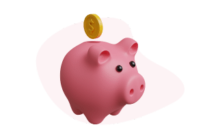 illustration 3d d'une tirelire cochon pour illustrer les questions de coût